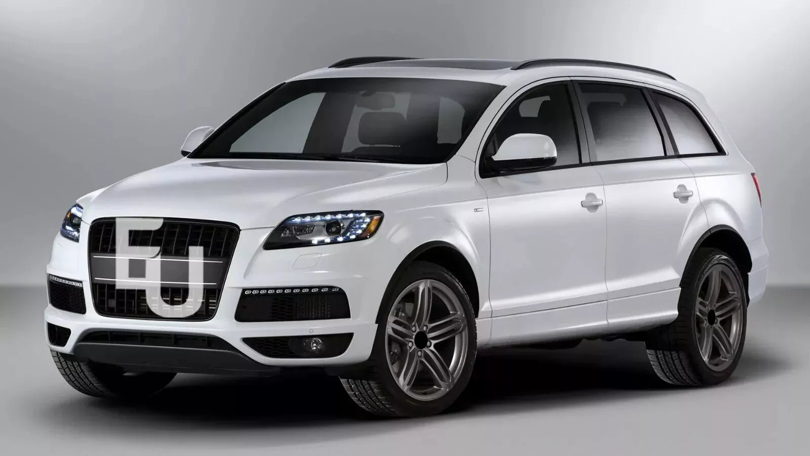 4PCS FRONT BUMPER FOG LIGHT COVER & GRILLE FOR AUDI Q7 4L S LINE 2010-2015